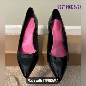 Size 37 Aldo Black Closed Pointy Toe 2.5” Stiletto Heel Pumps.